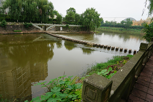 我公司調研大英縣小溪河景觀改造項目、魁山公園改造項目